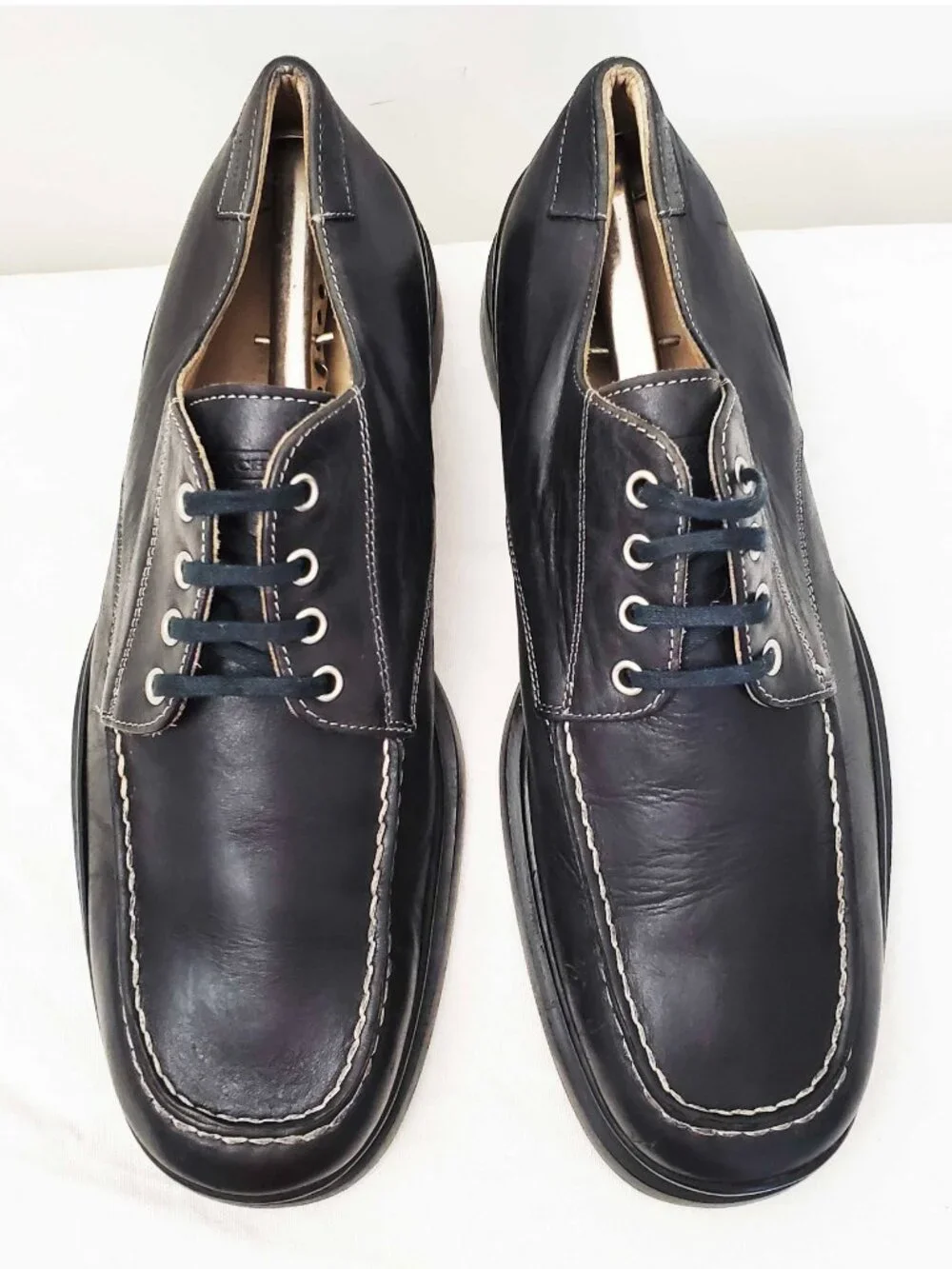 Coach Men's Grady Black Leather Square Toe Oxford Casual Dress Shoes 10 D